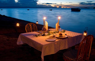 Candle lit dinner for two!