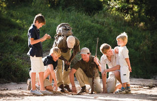 Kids on safari
