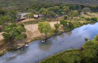 Aerial view River Lodge