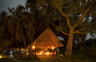 Lake Manze Dining and Lounge by night
