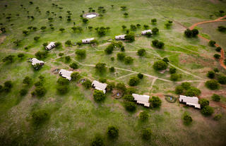 Singita Sabora Tented Camp - Aerial View
