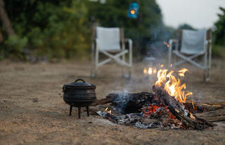 Bush Dinner - Fire