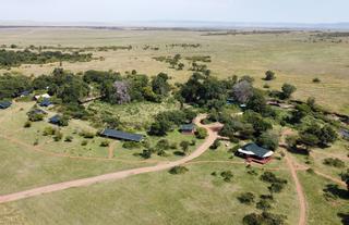 Aerial drone Photo of Porini Lion Camp