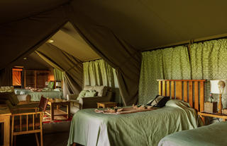 Tent interior