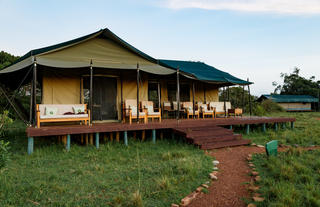 Family tent exterior