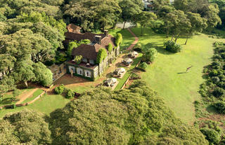 Aerial view of Giraffe Manor