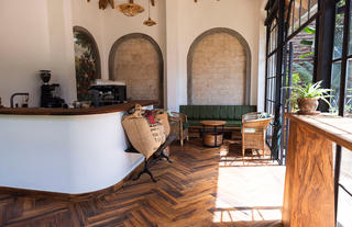 Coffee house at Giraffe Manor