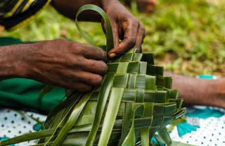 Palm weaving