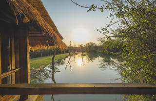 Waterhole in front of Main Lodge