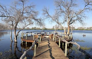 Firepit over the water 