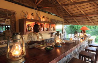 The bar at Semliki Safari Lodge
