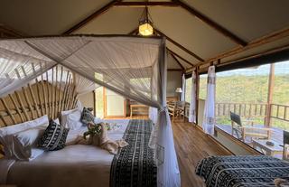 inside tent room