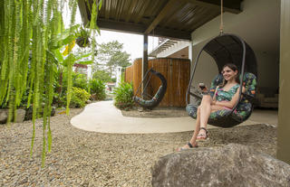 Garden and hamacks