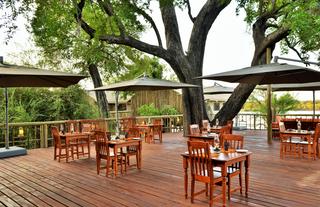 Dining under the trees at Jackalberry Chobe