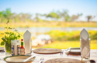 Dining at Oddballs' Camp