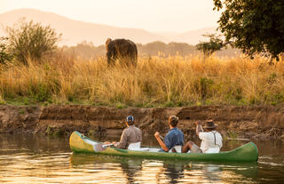 Canoeing on the Zambezi
