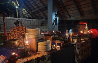 Evening Dinners in the mini Boma 