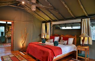 Forest Camp, Tent interior (double bed)
