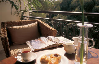 Palacina in-suite balcony breakfast