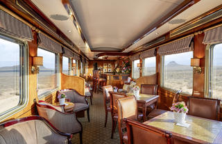 Daytime view of the Lounge Car