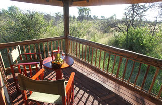 Veranda in Luxury chalets Nata Lodge 