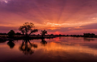 Sunset on the Zambezi