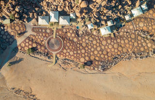 Wolwedans Boulders Camp aerial