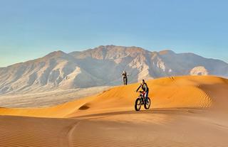 Biking in the dunes