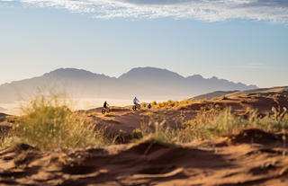 Biking in the dunes