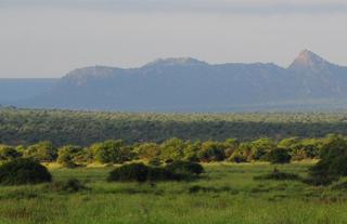 Looking out from camp