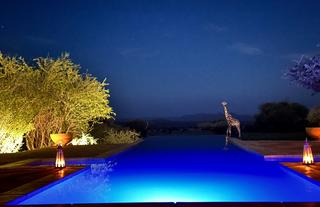 Pool at night