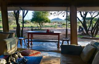 Looking out from the mess