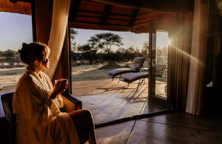 Okonjima African Villa - early morning coffee