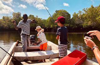 Kids fishing excursion