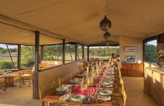 Asilia Ol Pejeta Bush Camp - Main Area Dining Area