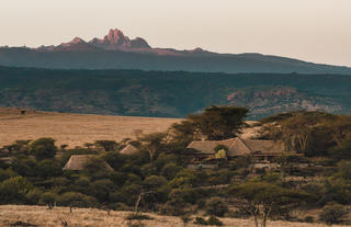 View of Mount Kenya from the Camp