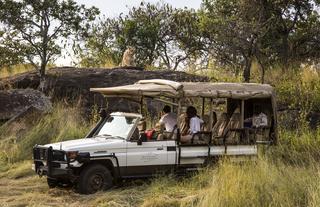 game drives in state of the art open converted 4x4's accompanied by a professional Ranger and a local Kuria spotter