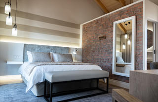 The Loft Luxury suites offer vaulted ceilings 