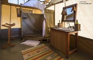 en-suite facilities in the guest tent