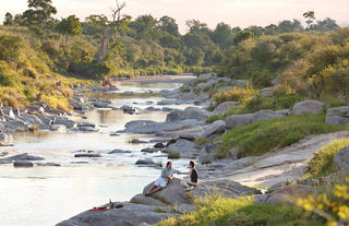 Rekero Camp - Sundowners by the River