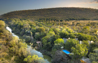 Morukuru River House - aerial view