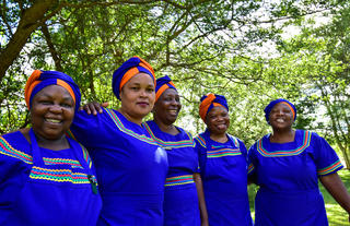 Ladies in blue