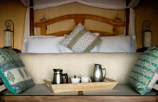 Tent Interior - Morning Coffee