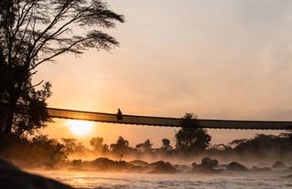 Early morning walk over the bridge