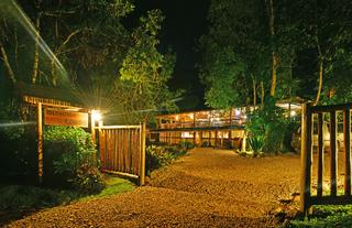Buhoma Lodge - Evening Entrance 
