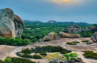 Sunset Activity atop Lightning Rock