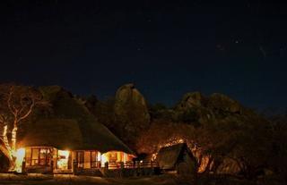 Big Cave Camp Lodge at Night