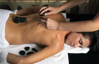 Swedish hot stone massage