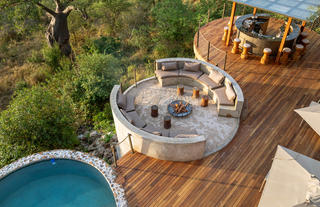 Arial view of main area 