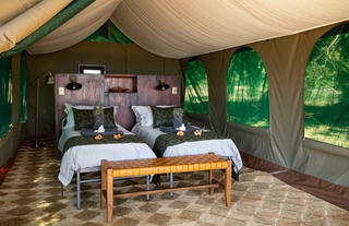 Mana River Camp - Tent twin beds